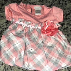 Baby pink&gray dress